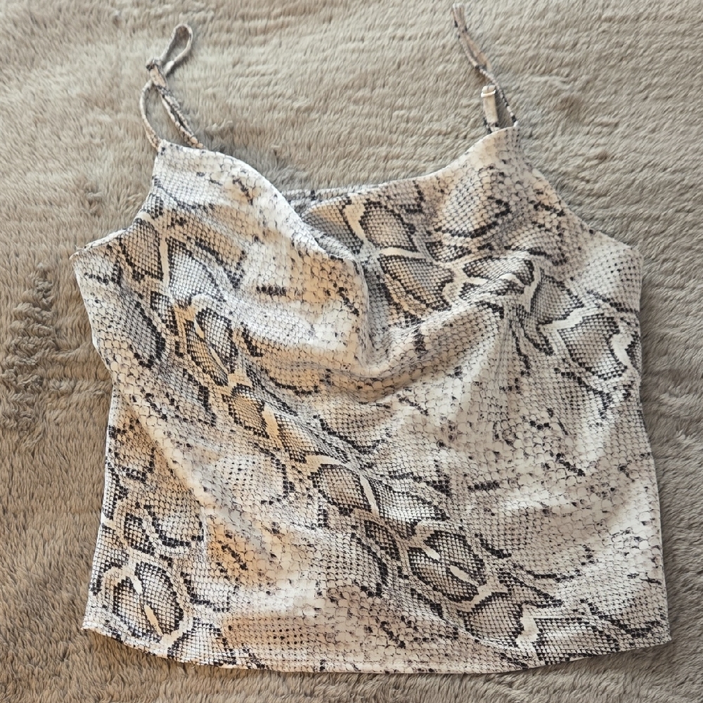 Forever 21 Snake Mock Tank Top Size S